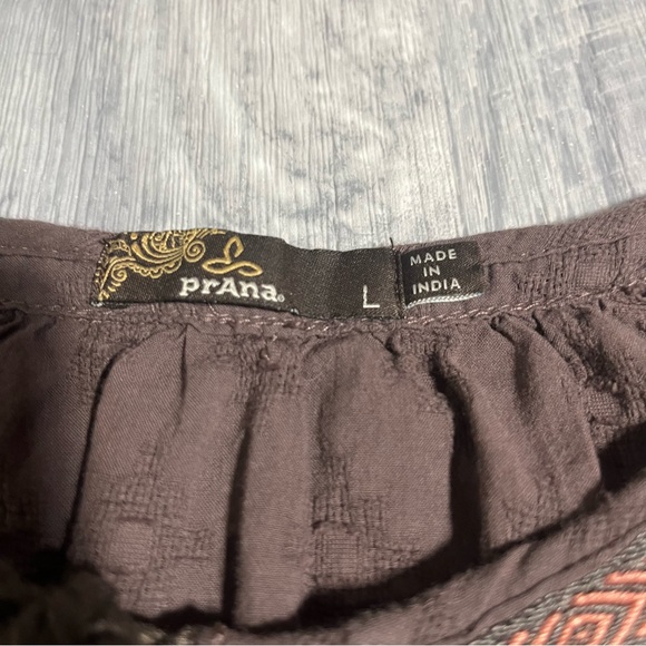 Prana Brown long Sleeve Thin T-Shirt Blouse; Large Women’s - Picture 3 of 8